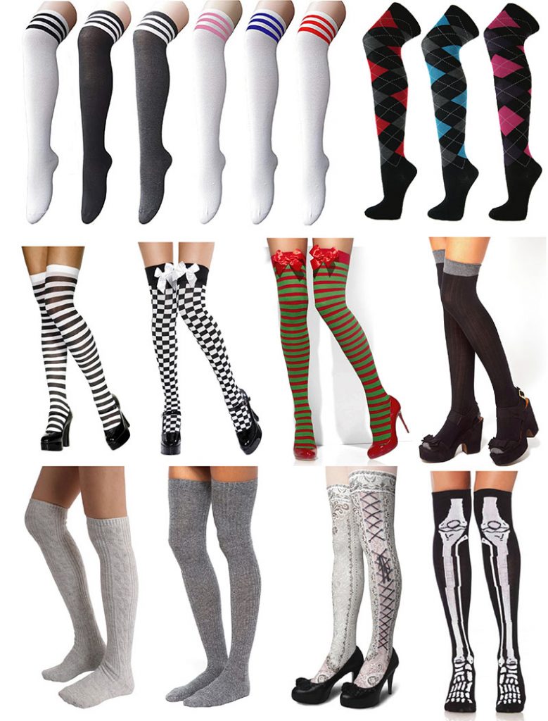 Over the knee socks for women