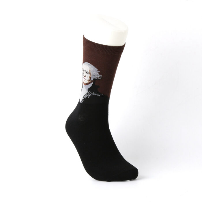 Washington Oil Painting art socks