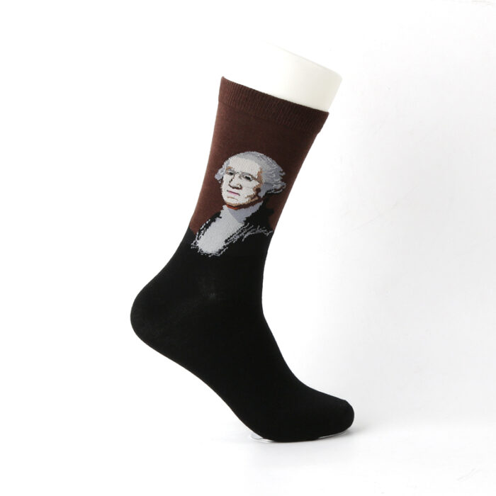 Washington Oil Painting art socks - Image 2