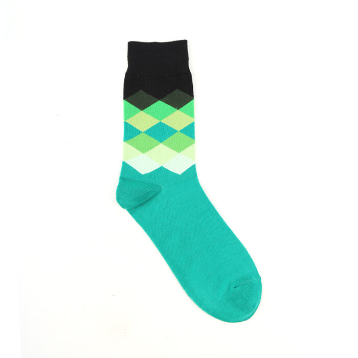 Diamond fashion socks blue - Image 3