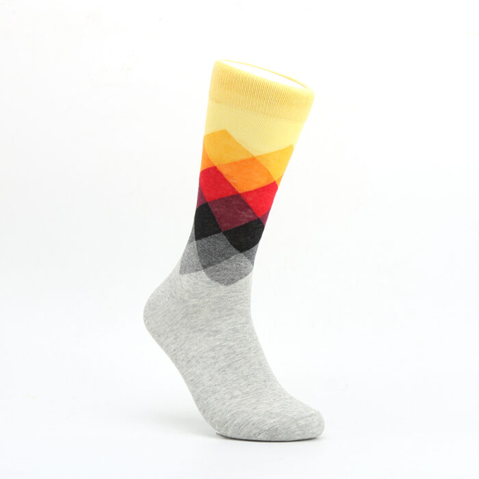 Diamond fashion socks gray - Image 2