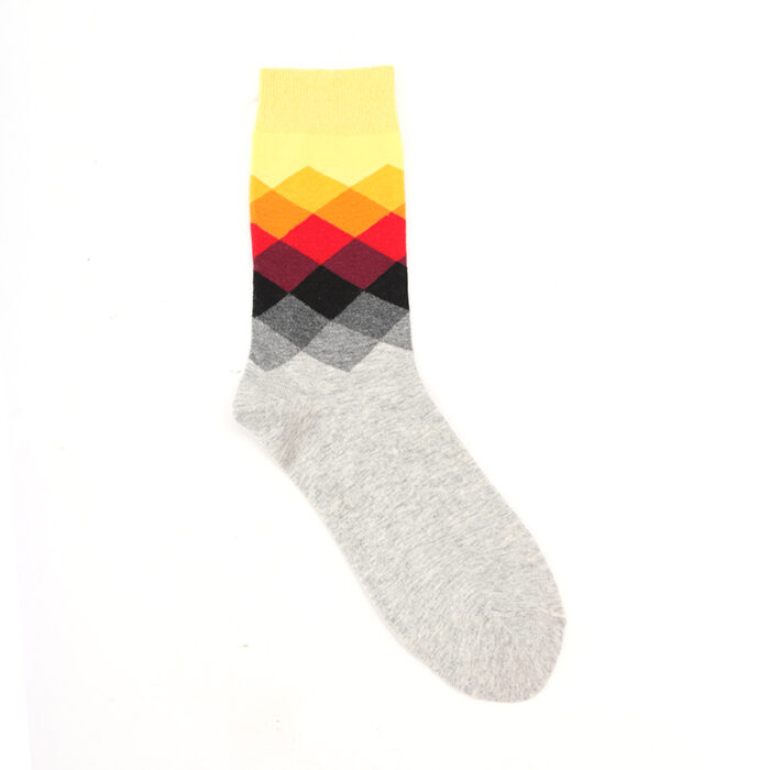 Diamond fashion socks gray - Image 3