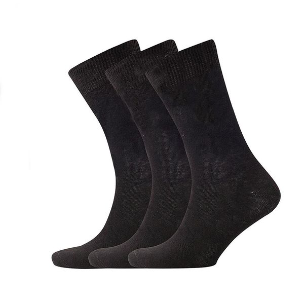 100% cotton black socks men, Support custom & private label - Kaite socks