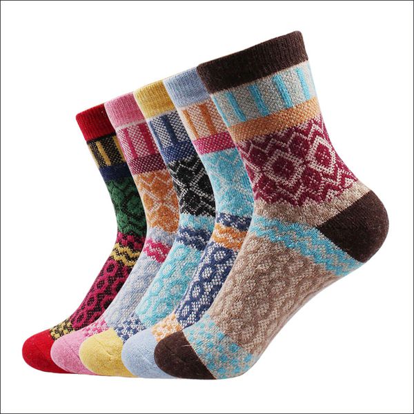 cute design women winter thermal socks, Support custom & private label - Image 3