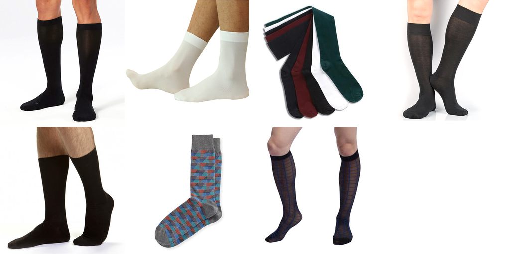 mens nylon socks