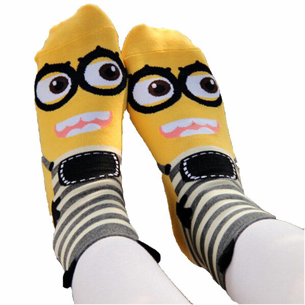 3d cartoon girl tube sock