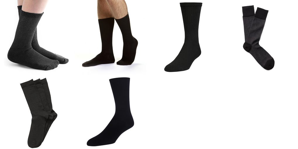 black crew socks