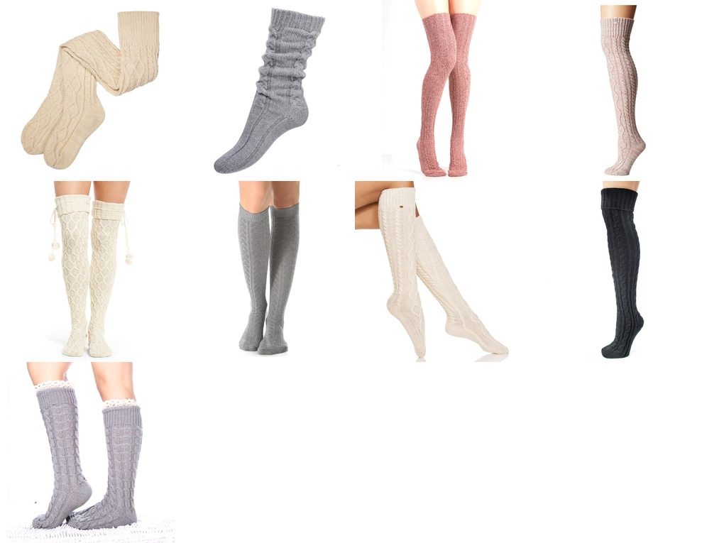 cable knit socks