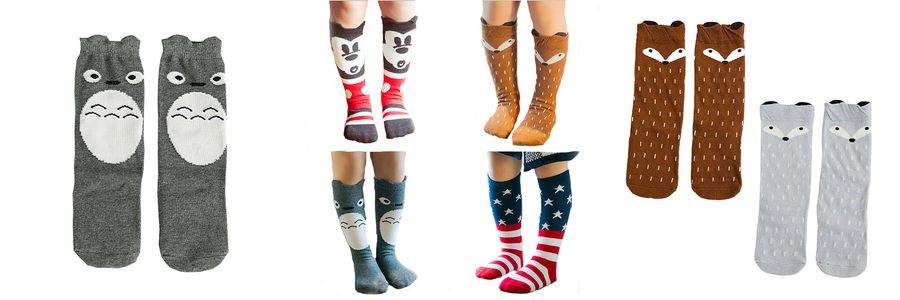 cartoon boy tube socks