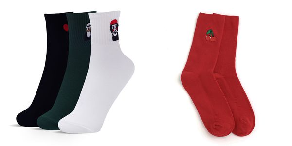 embroidery socks