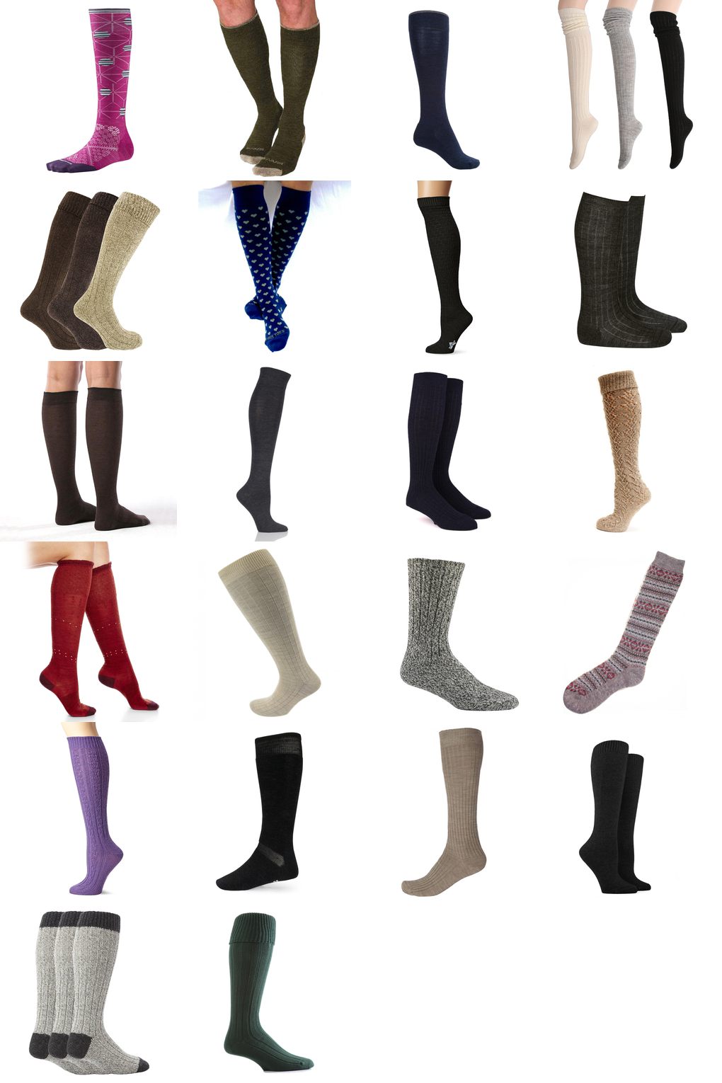 knee high wool socks