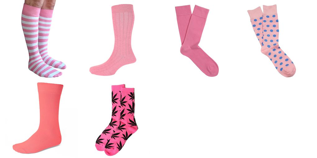 pink socks mens