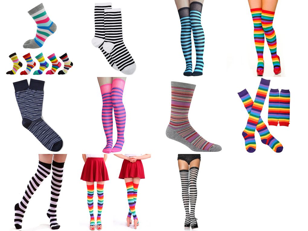 striped socks womens