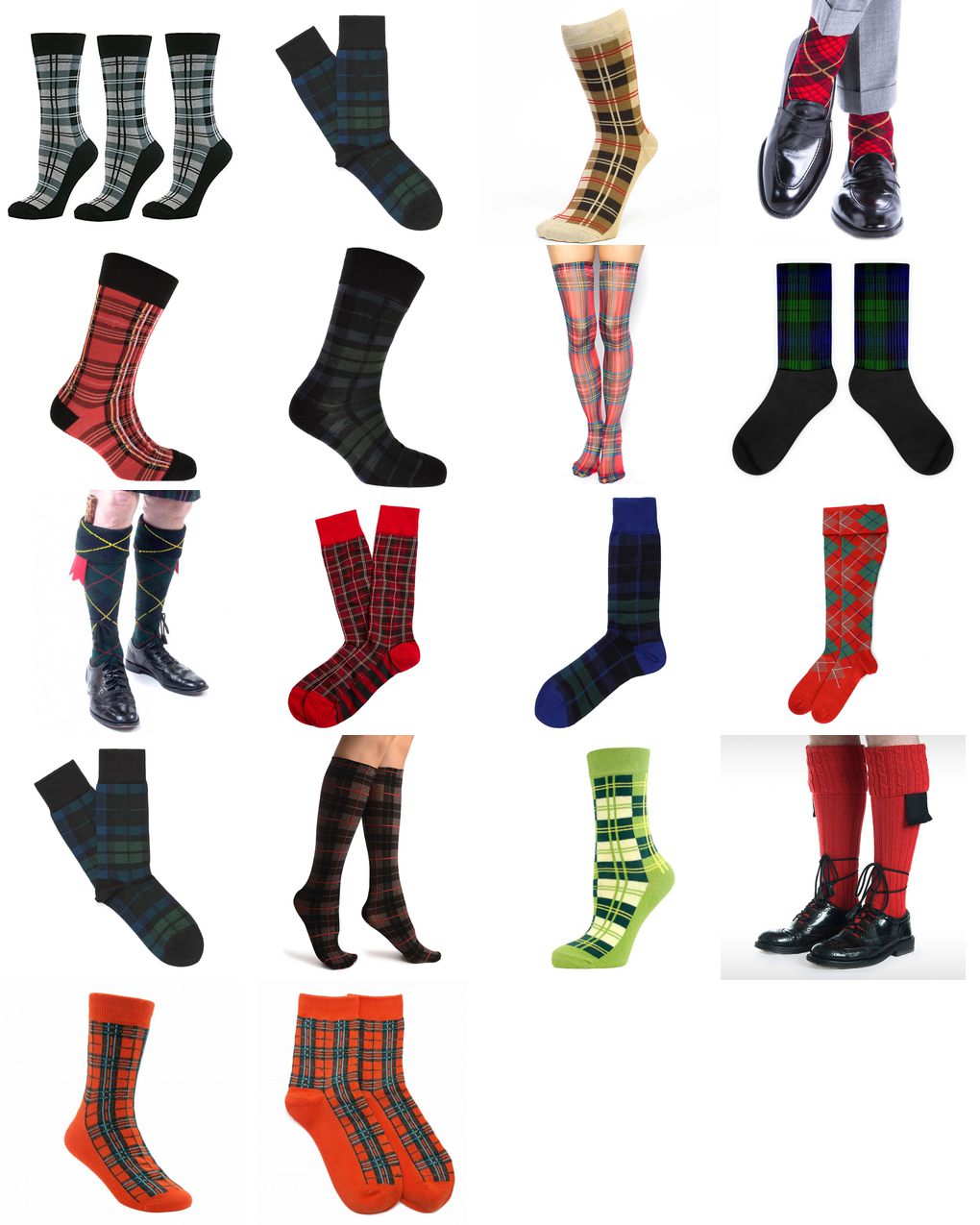 tartan socks