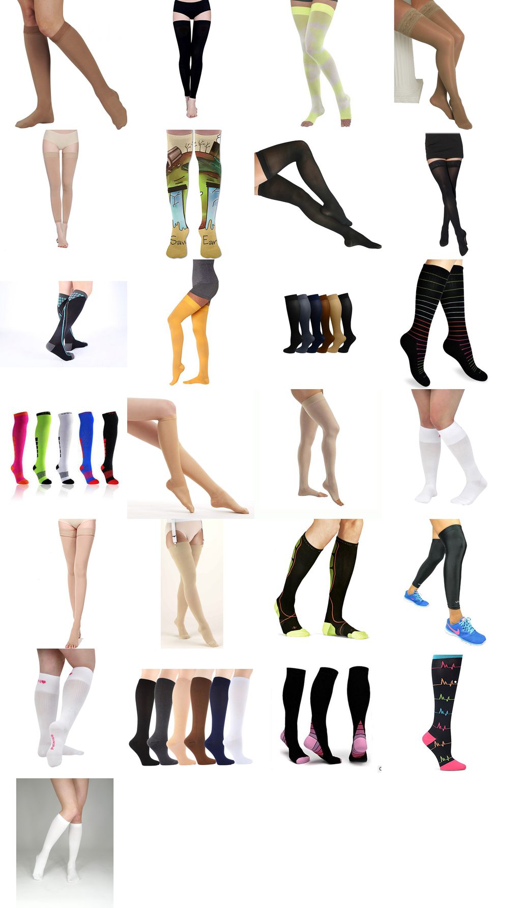 thigh high compression socks for nurses