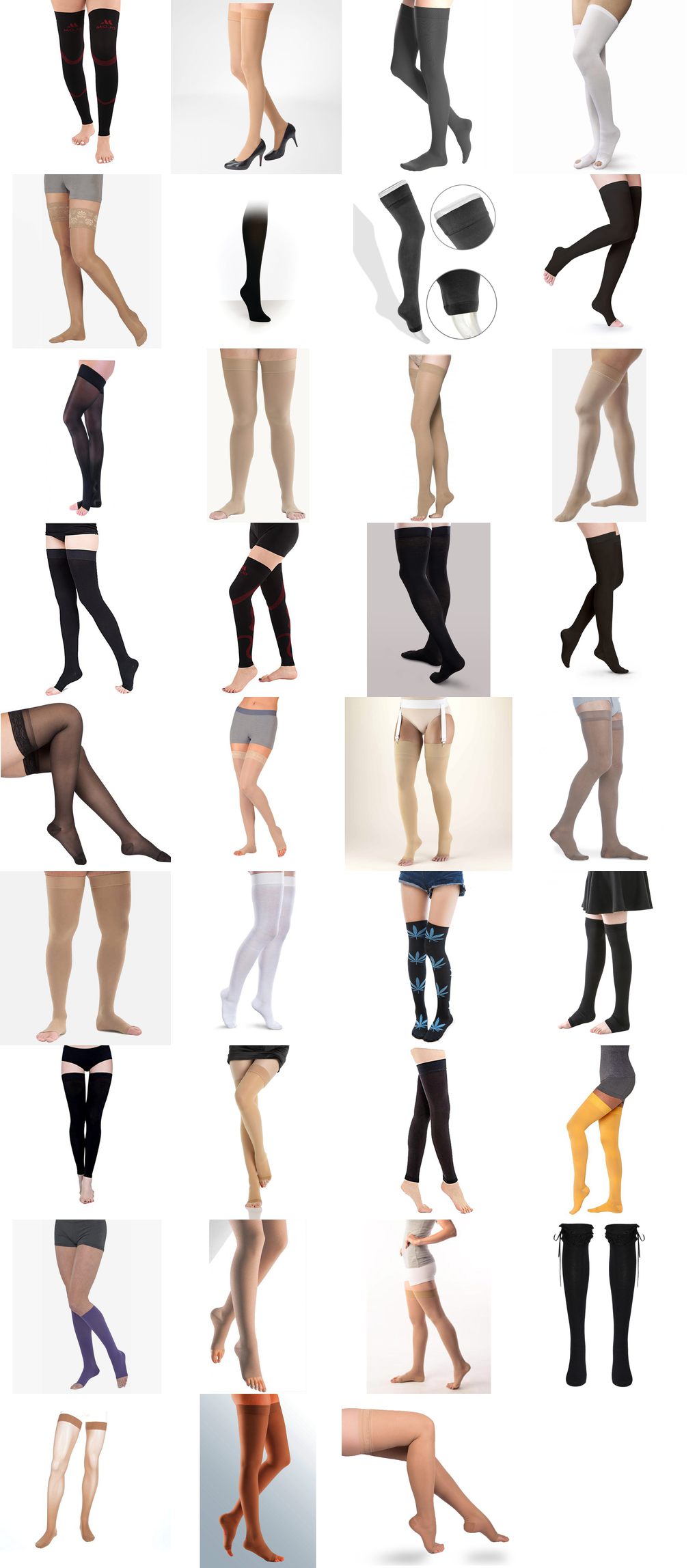 thigh high compression socks