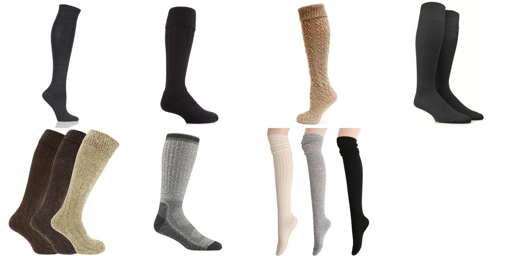 wool knee high socks