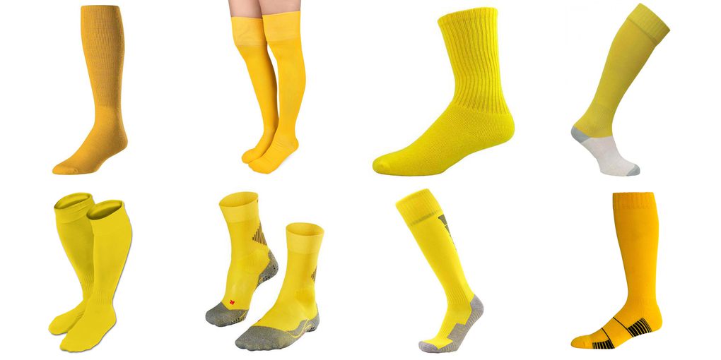 yellow sports socks